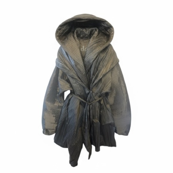 ADD Milano Women's Olive Green Pleated Lightweight Jacket - Picture 1 of 12